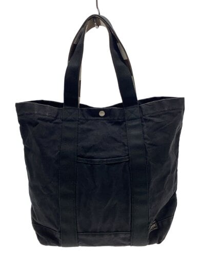 商品画像：汚れ有/擦れ有/トートバッグ/キャンバス/BLK/無地// 1