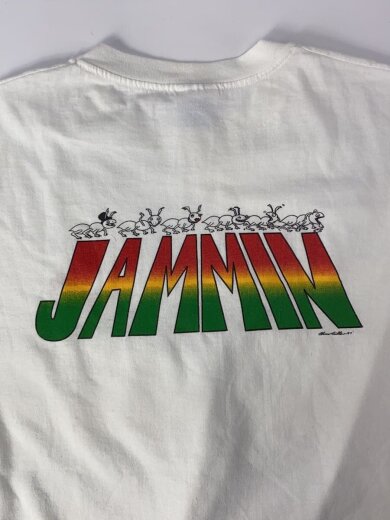 商品画像：USA製/JAMMIN/ラスタカラー/虫/アート/グラフィティ/Tシャツ/L/コットン/WHT/プリント// 8