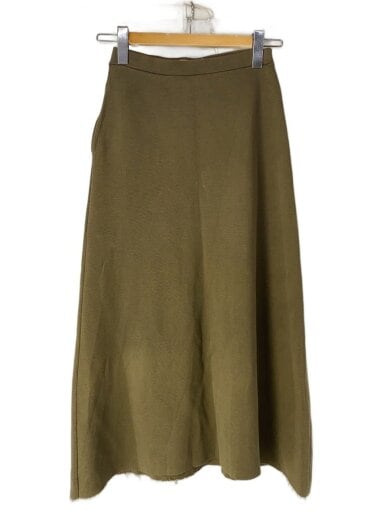 商品画像：MILANO RIB KNIT SKIRT/スカート/1/コットン/KHK/無地/A6SS03MR 1