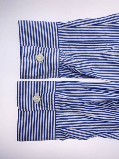 商品画像：25AW//長袖シャツ/S/コットン/BLU/ストライプ/PP-B003// 5