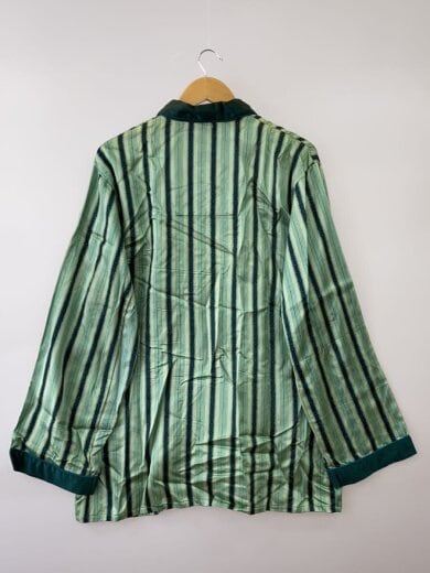 商品画像：60s～70s/パジャマシャツ/長袖シャツ/コットン/GRN/ストライプ// 2