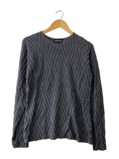商品画像：内タグ取れかけ/ニット・セーター(薄手)/50/GRY/総柄/5152MM5140M// 1