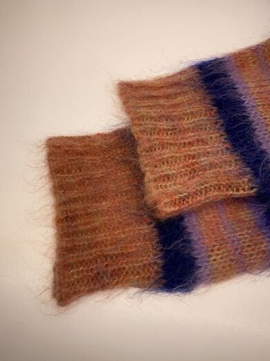 商品画像：カーディガン(厚手)/48/モヘア/PNK/ボーダー/CDMG0051Q0// 6