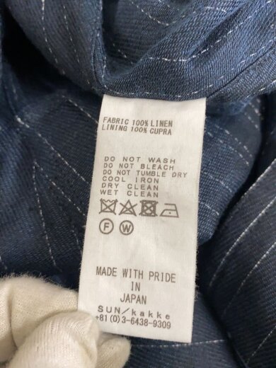 商品画像：DUNGAREE/オールインワン/S/リネン/NVY/ストライプ 5