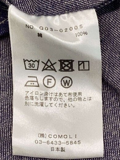 商品画像：長袖シャツ/3/コットン/NVY/Q03-02005 5