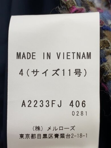商品画像：ジャケット/4/ウール/マルチカラー/A2233FJ406// 4