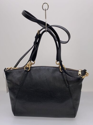 商品画像：スモール・ケルシー・サッチェル_ブラック/レザー/BLK/無地 3