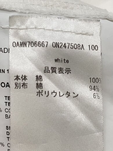 商品画像：Tシャツ/S/コットン/WHT/OAMN706667// 4