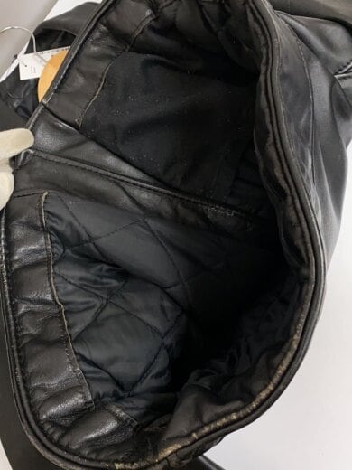 商品画像：ダブルライダースジャケット/38/レザー/BLK/2102 01680s/右ポケットジッパープル無 7