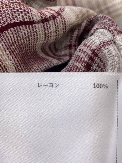 商品画像：ベスト/M/レーヨン/BEG/チェック/800-3150069// 5