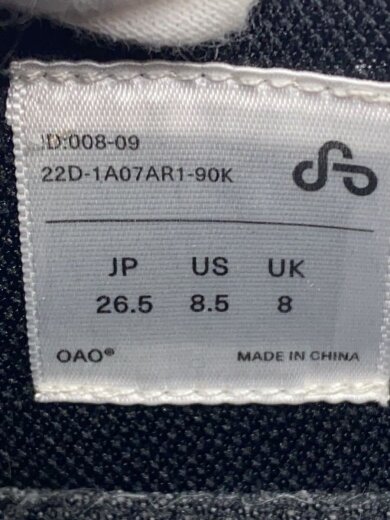 商品画像：ローカットスニーカー/26.5cm/BLK/22D-1A07AR1-90K 5