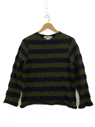 商品画像：ニット・セーター(厚手)/M/ウール/GRN/ボーダー/RL-N507// 1