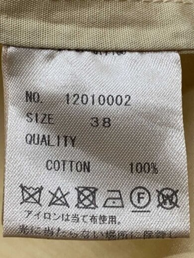 商品画像：トレンチコート/38/コットン/BEG/無地/12010002// 4