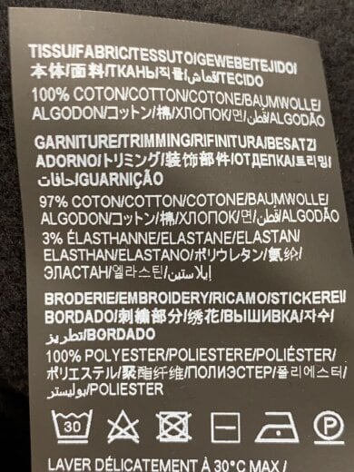 商品画像：ジップパーカー/L/コットン/BLK/802136Y36SW// 4