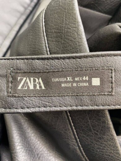 商品画像：レザージャケット・ブルゾン/XL/フェイクレザー/BLK/ZME920824KM3 3