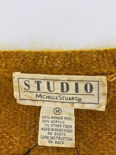 商品画像：STUDIO MICHELLE STUART/カーディガン(厚手)/M/モヘア/YLW/ボタン1個欠品// 3