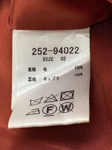 商品画像：チェスターコート/2/ウール/ORN/252-94022// 5