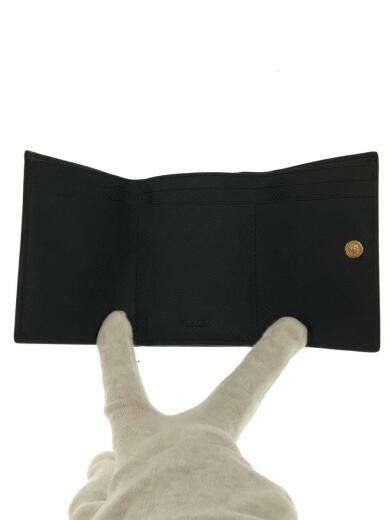 画像：COACHスモールフラップウォレット/三つ折り財布/レザー/NVY/397374