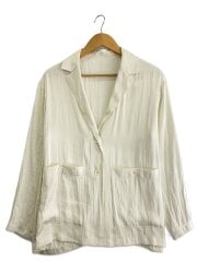 ジャケット/FREE/ポリエステル/CRM/無地/GAH-03210-A