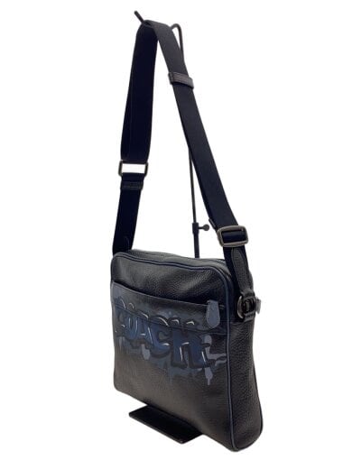 商品画像：ショルダーバッグ/レザー/BLK/無地/F50483 2