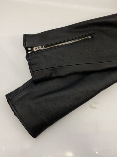 商品画像：シングルライダースジャケット/M/羊革/BLK/無地/l18ss-17 5