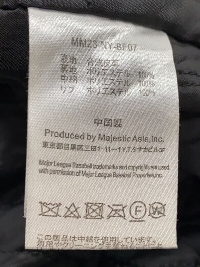 商品画像：スタジャン/L/フェイクレザー/BLK/MM23-NY-8F07 4