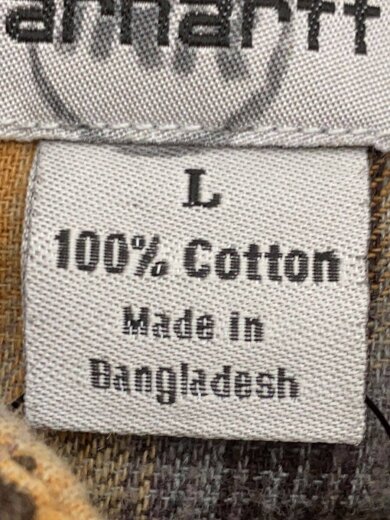 商品画像：長袖シャツ/L/コットン/BRW/無地 4