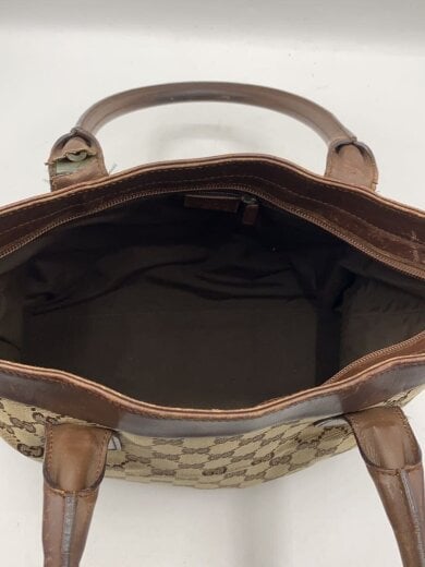 商品画像：ハンドバッグ/キャンバス/BRW/総柄/33890 214397 6