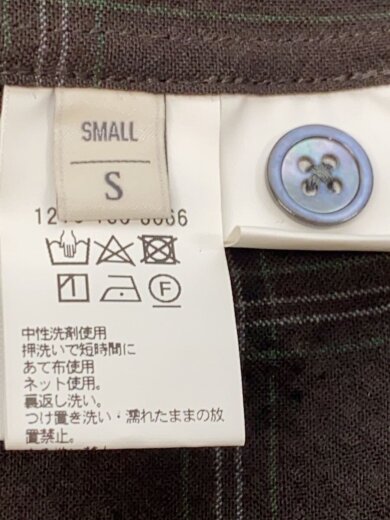 商品画像：半袖シャツ/S/ポリエステル/BRW/チェック 4