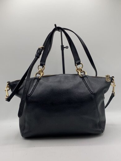 商品画像：ショルダーバッグ/レザー/BLK/無地/F28993 3