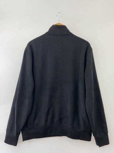商品画像：ハーフジッフ/スウェット/L/コットン/BLK/無地// 2