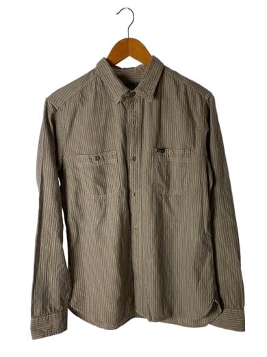 商品画像：長袖シャツ/40/コットン/GRY/ストライプ/5603 1