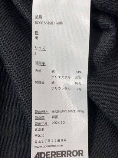 商品画像：Tシャツ/S/コットン/BLK/BO01ASSTS0116BK 5