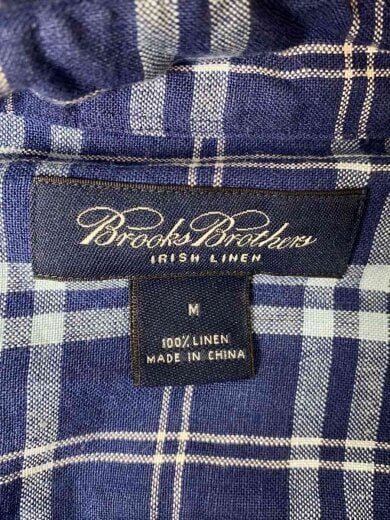 商品画像：長袖シャツ/L/リネン/NVY 3