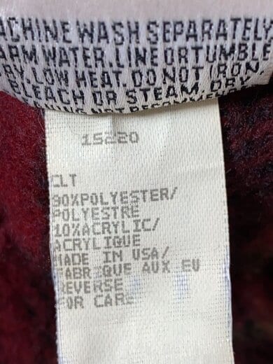 商品画像：フリースジャケット/L/ポリエステル/RED/チェック 4