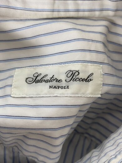 商品画像：長袖シャツ/40/コットン/WHT/ストライプ 3