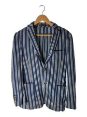 テーラードジャケット/46/コットン/IDG/ストライプ