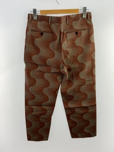 画像：DRIES VAN NOTENボトム/46/リネン/BRW/総柄2