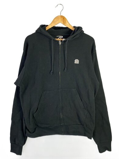 商品画像：ジップパーカー/XL/コットン/BLK/無地 1