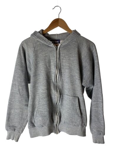商品画像：ジップパーカー/--/コットン/GRY/無地 1