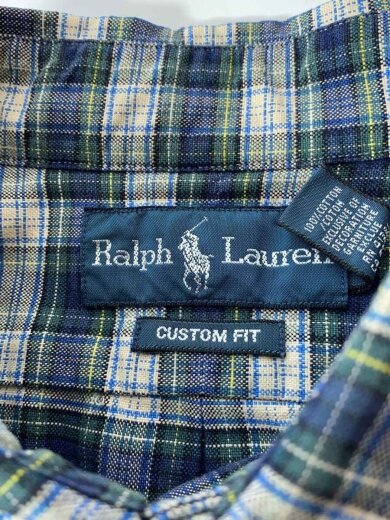 商品画像：長袖シャツ/XL/コットン/BLU/チェック 3