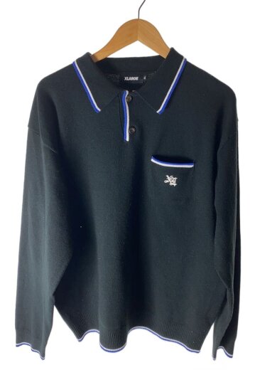 商品画像：ニット・セーター(薄手)/XL/アクリル/BLK/無地/101233013003 1