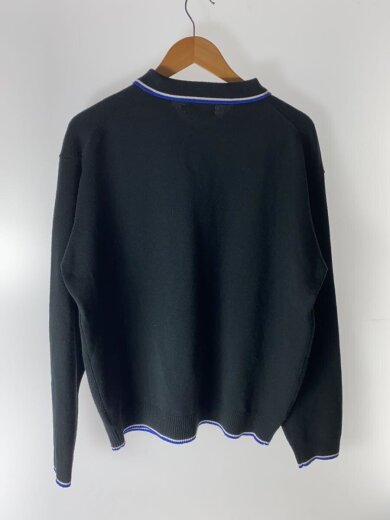 商品画像：ニット・セーター(薄手)/XL/アクリル/BLK/無地/101233013003 2