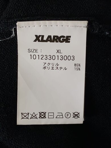 商品画像：ニット・セーター(薄手)/XL/アクリル/BLK/無地/101233013003 4
