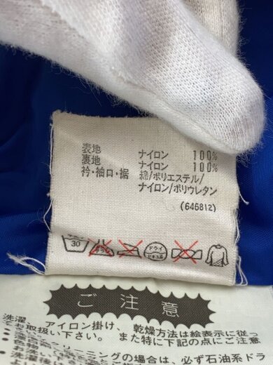 画像：adidasナイロンジャケット/O/ナイロン/BLU/無地/AA-20305