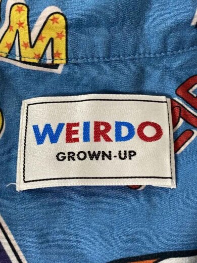 商品画像：半袖シャツ/XL/コットン/BLU/総柄/WRD-21-SS-05 3