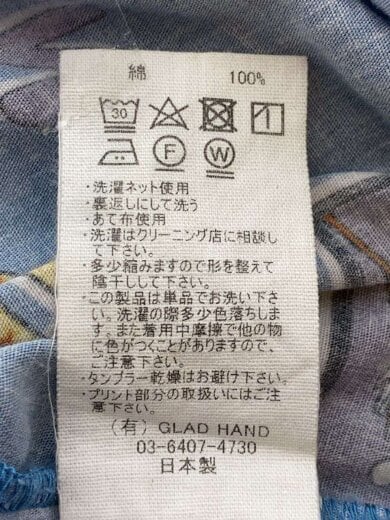 商品画像：ショートパンツ/XL/コットン/BLU/総柄/wrd-21-ss-06 5