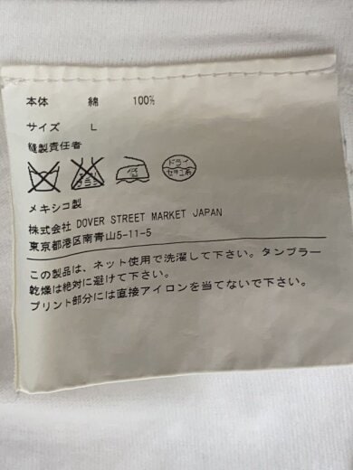 商品画像：Tシャツ/L/コットン/WHT/プリント 4