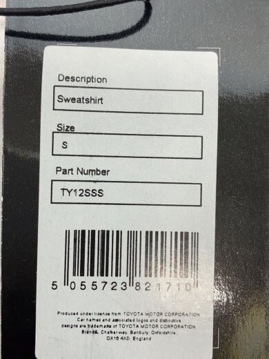 画像：TOYOTAジャケット/S/コットン/BLK/TOYOTA GAZOO Racing4