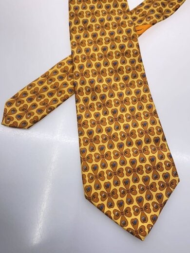 商品画像：ネクタイ/シルク/ORN/総柄/メンズ 2